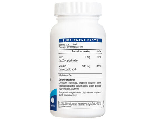 Zinc 15mg 100 tabs