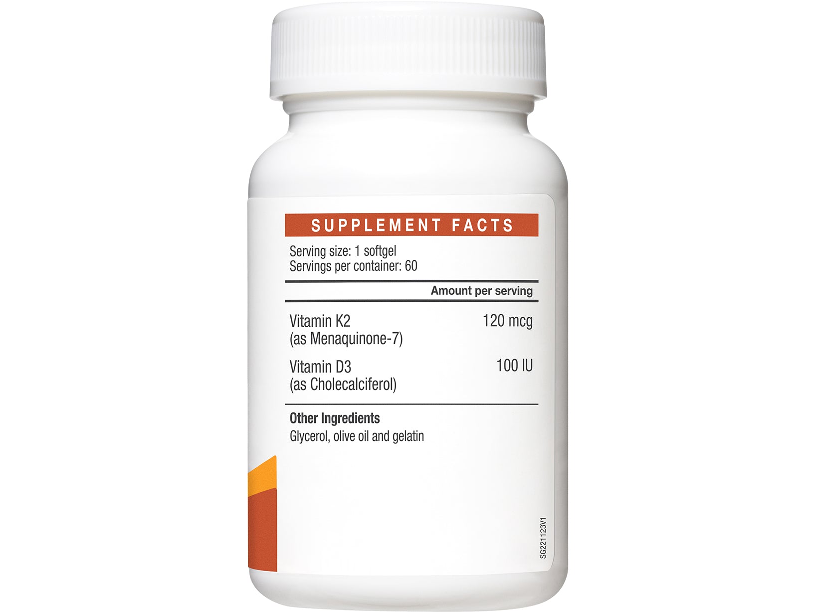 Vitamin K2 + D3 (60 softgels)
