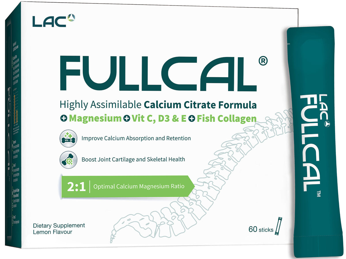 FullCal® - สูตรแคลเซียมซิเตรตที่ดูดซึมได้สูง