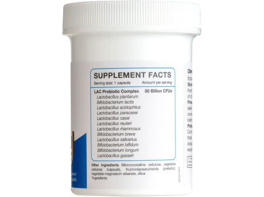 LAC Probiotic Complex 50 Billion CFU - Higher Support (30 vegetarian capsules)