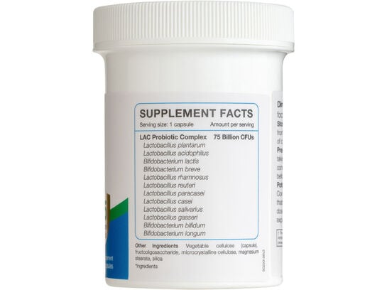 LAC Probiotic Complex 75 Billion CFU - Extra Support (30 vegicaps)