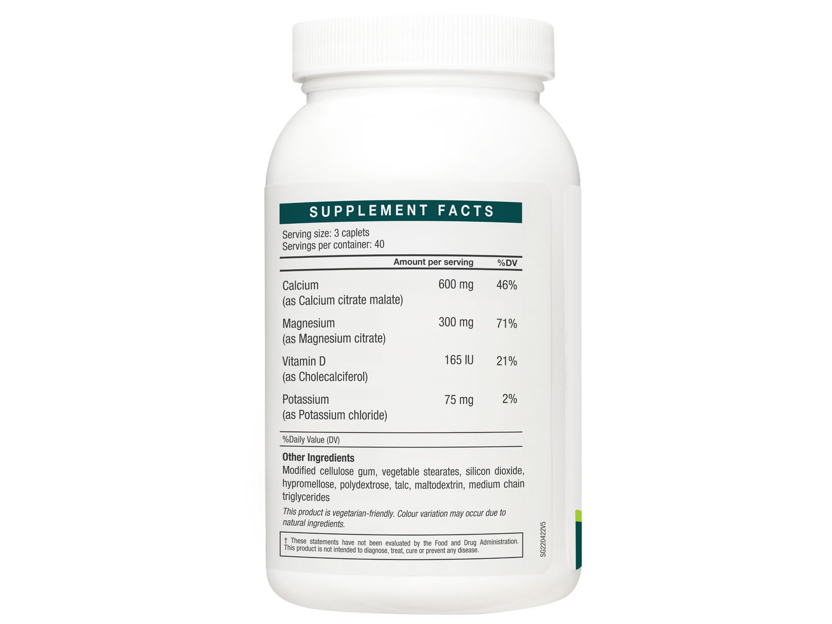 FullCal® 800 - Optimal 2:1 Calcium Magnesium Formula (120 caplets)