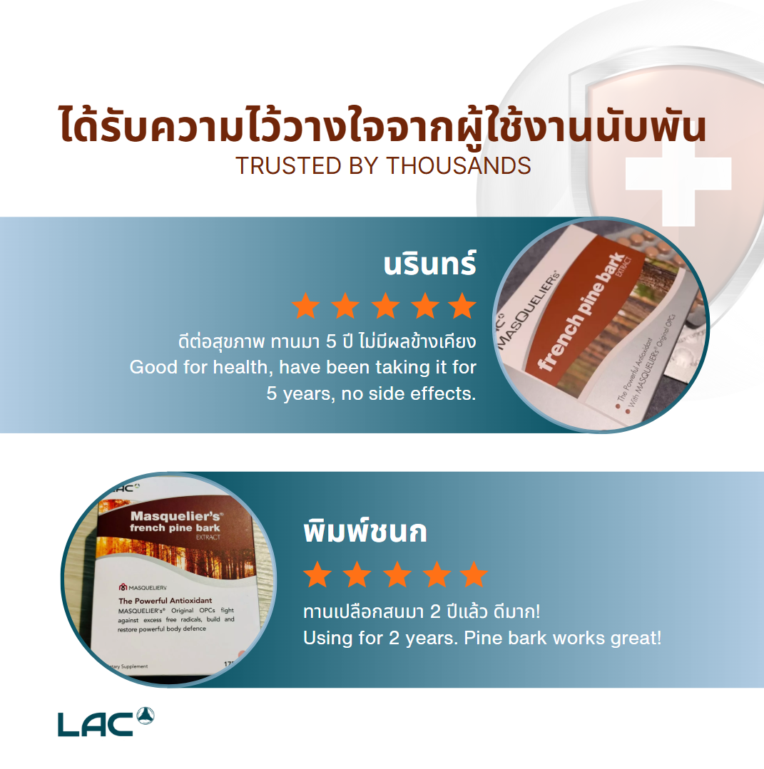 LAC Masquelier's French Pine Bark Extract - The Powerful Antioxidant
