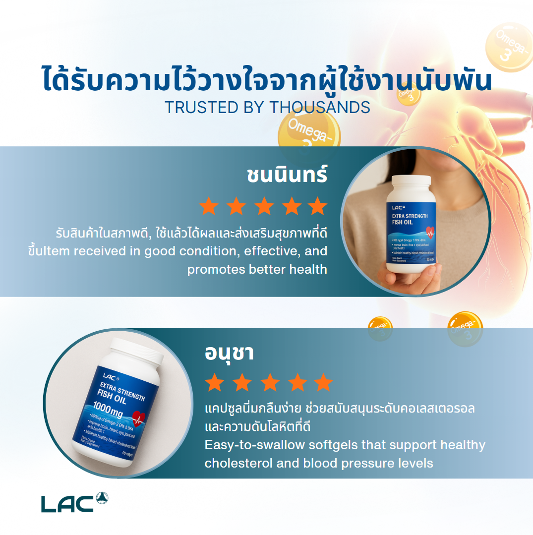 LAC Extra Strength Fish Oil - Double Concentration