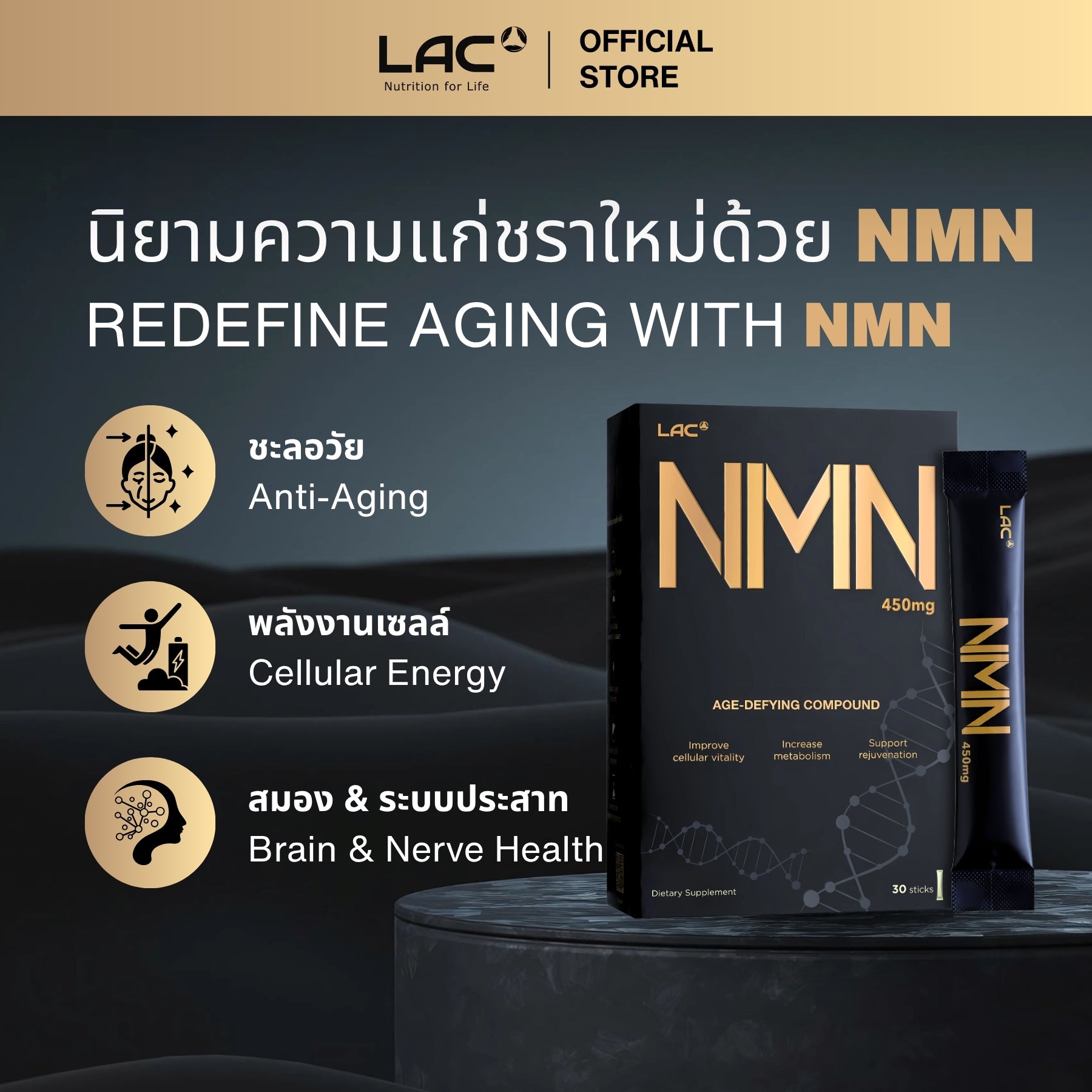 LAC NMN 450mg - Ultimate NAD+ Booster