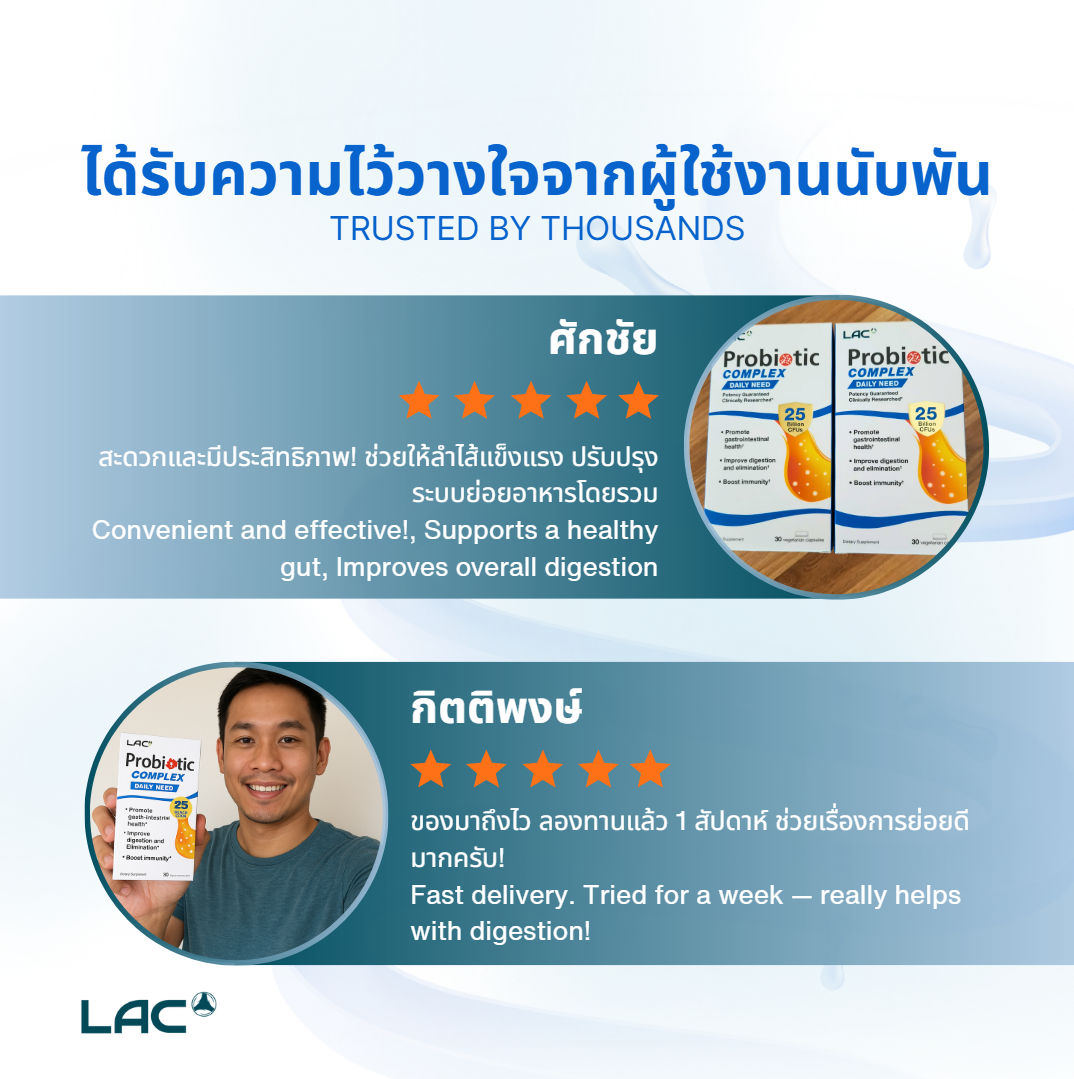 LAC Probiotic Complex Powder 25 Billion CFU - Daily Support