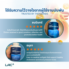 LAC Omegas & Fish Oil Trimax™ Omega Fish Oil Mini 1000mg (120 mini softgels)