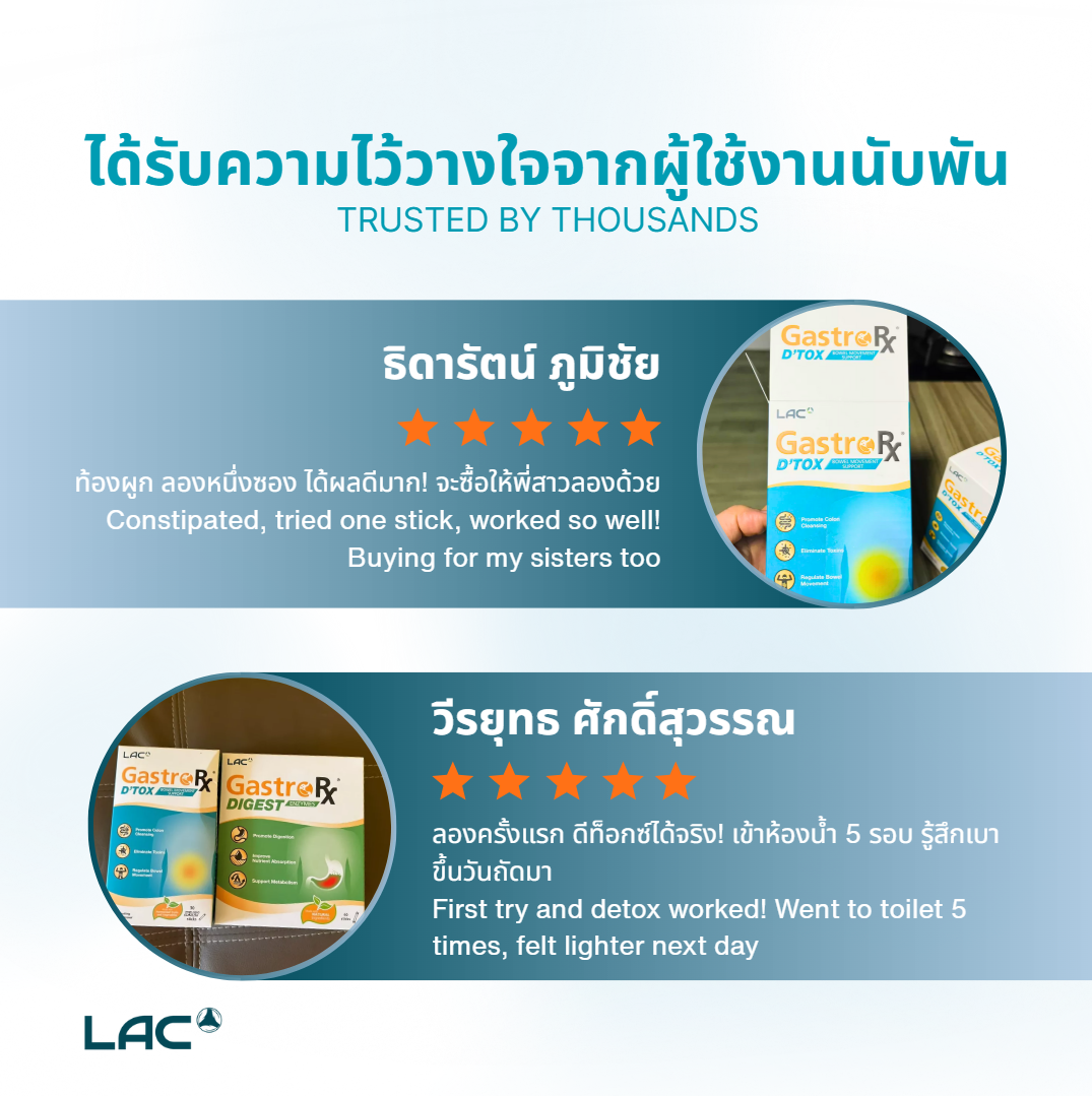 LAC GastroRX®D'tox - Bowel Movement Support