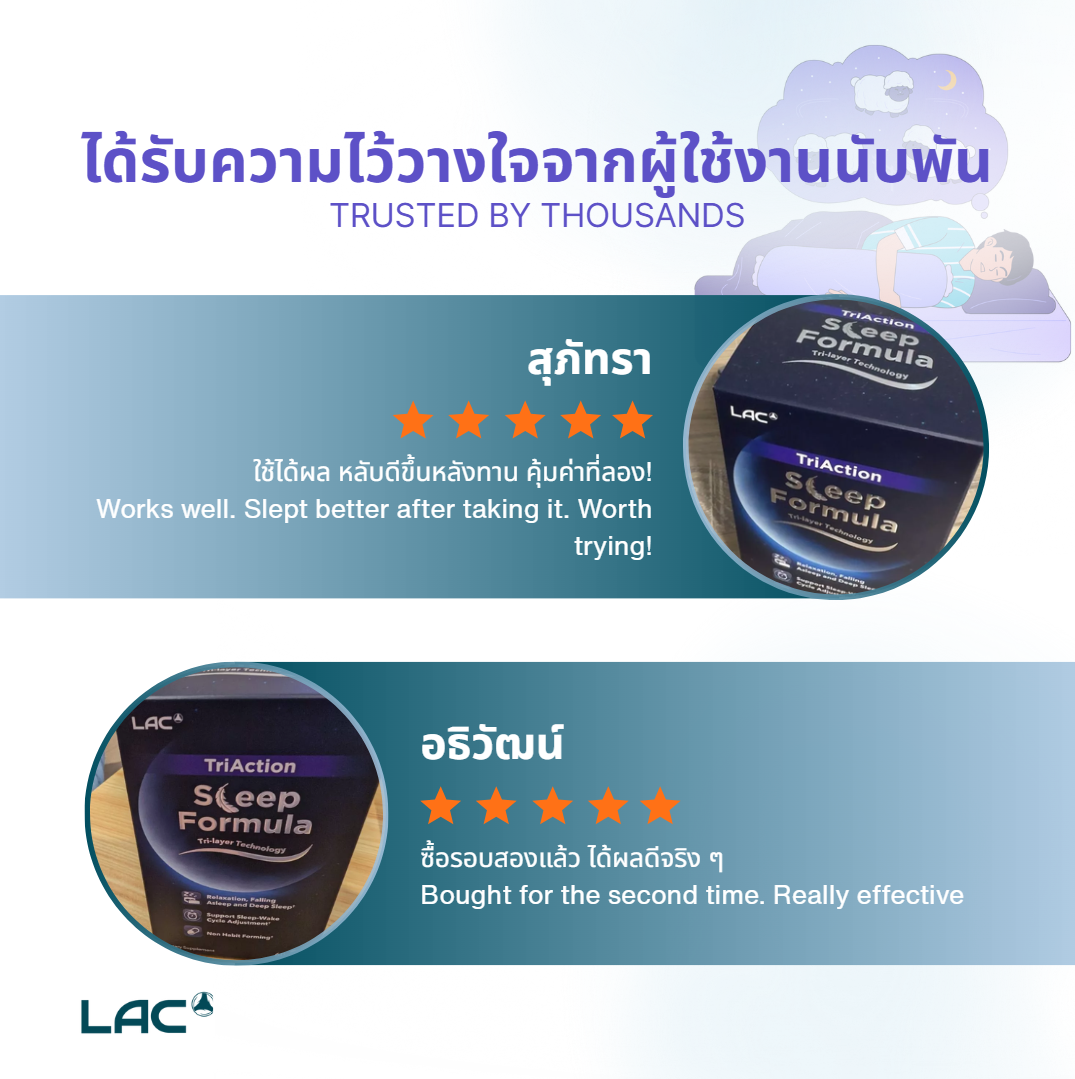 LAC TriAction Sleep Formula - Tri-layer Sleep Technology